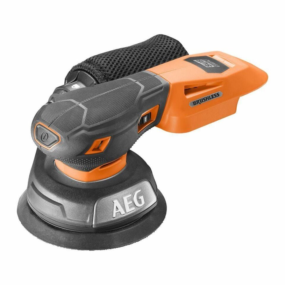 AEG BEX18SBL-125-602TC Akülü Titreşim Zımpara Kömürsüz 6.0Ah (4935500068)