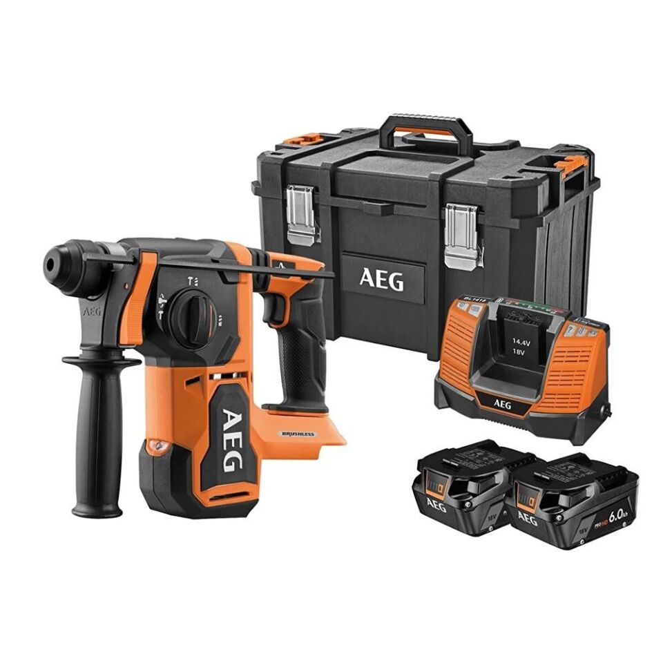 AEG BBH18BL2-602MB Akülü Kömürsüz Kırıcı Delici 6.0Ah (4935500110)