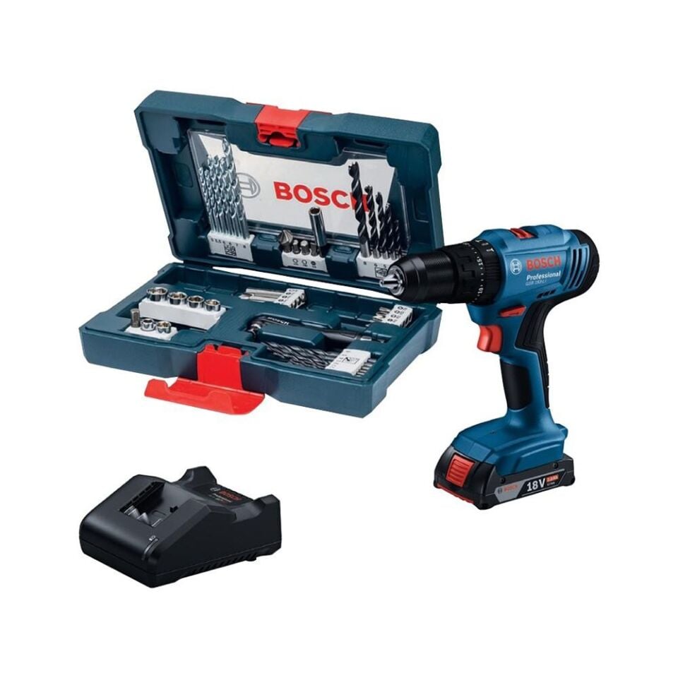 BOSCH GSB 183-Li Akülü Darbeli Matkap Takım Çantalı (0 601 9K9 1K3)