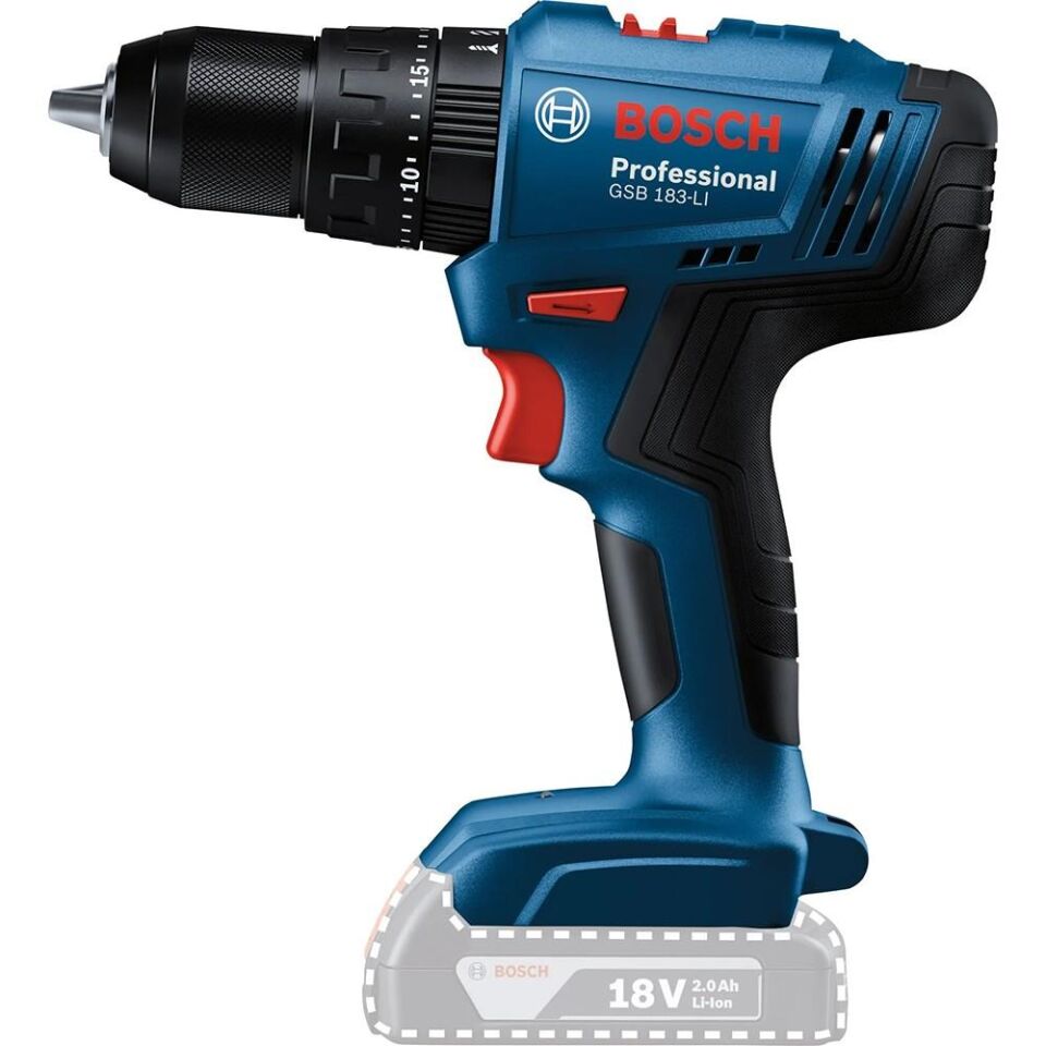 BOSCH GSB 183-Lı Akülü Matkap + GWS 18V-8 Akülü Taşlama Kombi Set (1x5.0Ah+1x2.0Ah) Akülü Set (0 601 9K9 122)