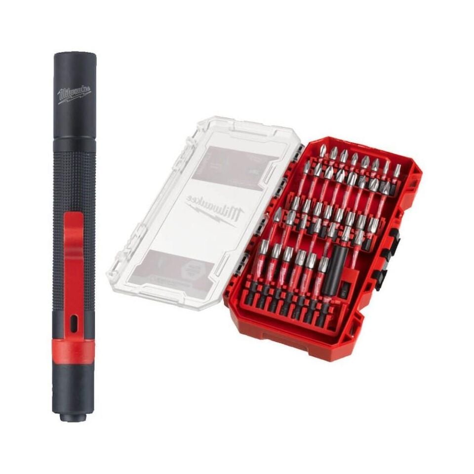 MİLWAUKEE Bits Uç Seti 39 Parça Shockwave Impact Duty + Led Fener (4932860932)