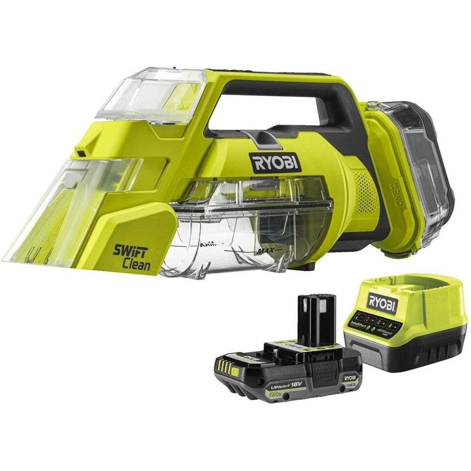 RYOBİ RDC18-1C20G Akülü Halı Koltuk Yıkama (1x2.0Ah Akü + Şarj Cihazı) (5133006331)