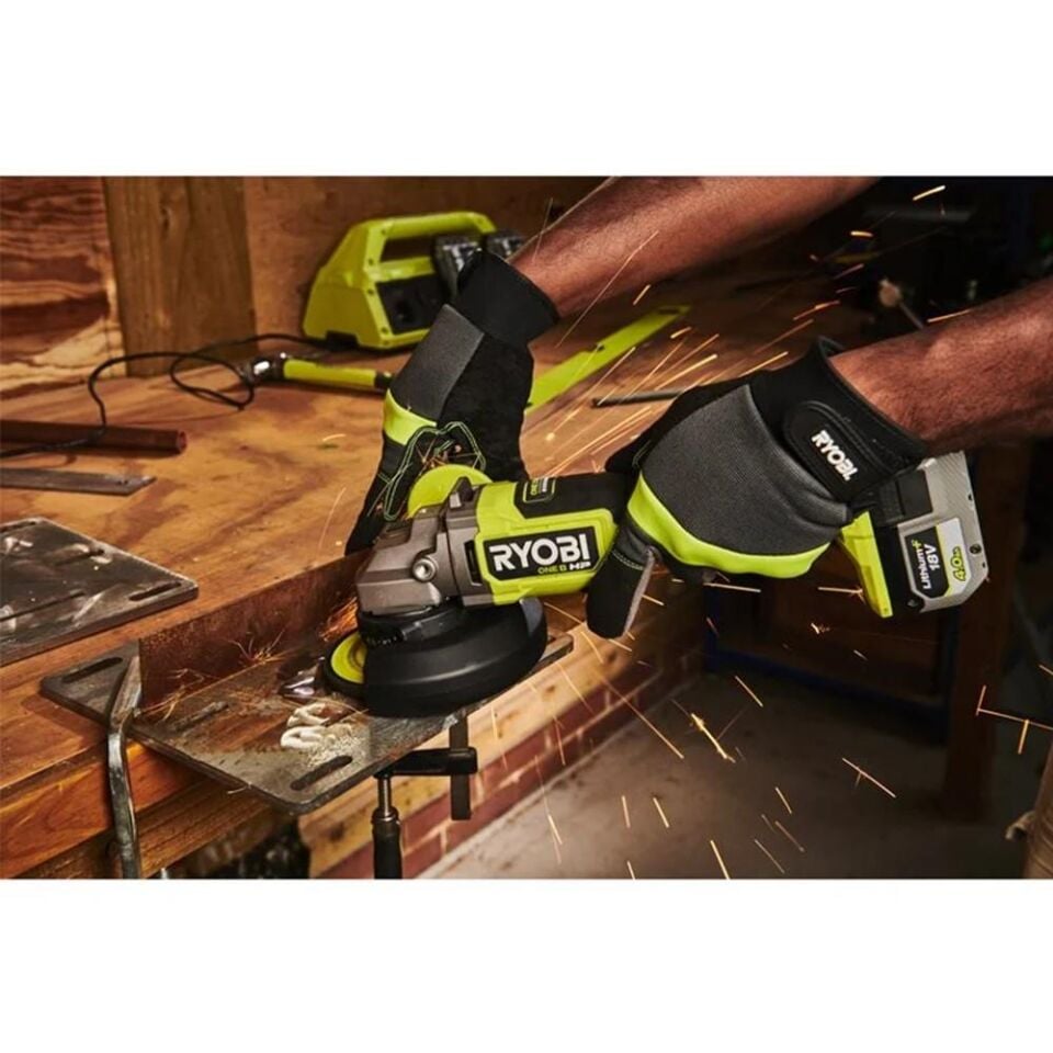 RYOBİ RAG18X125-0 Akülü Kömürsüz Avuç Taşlama 125mm (Akü Dahil Değildir.) (133006422)