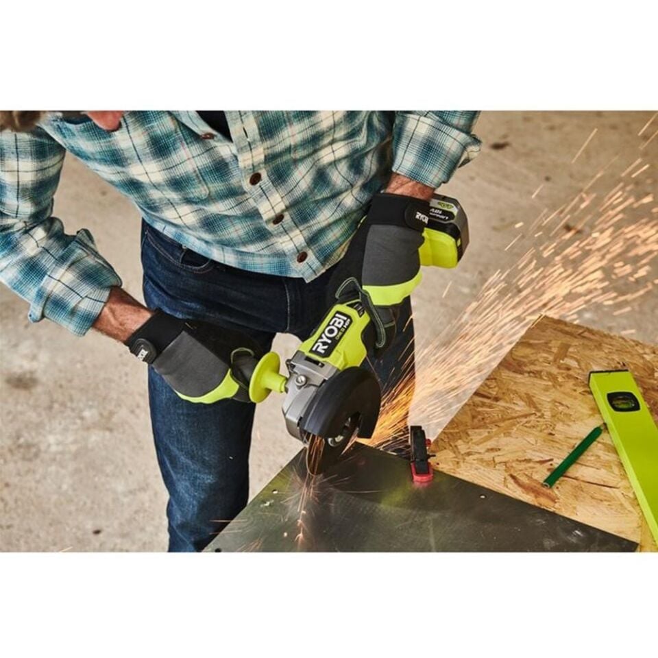 RYOBİ RAG18X125-0 Akülü Kömürsüz Avuç Taşlama 125mm (Akü Dahil Değildir.) (133006422)