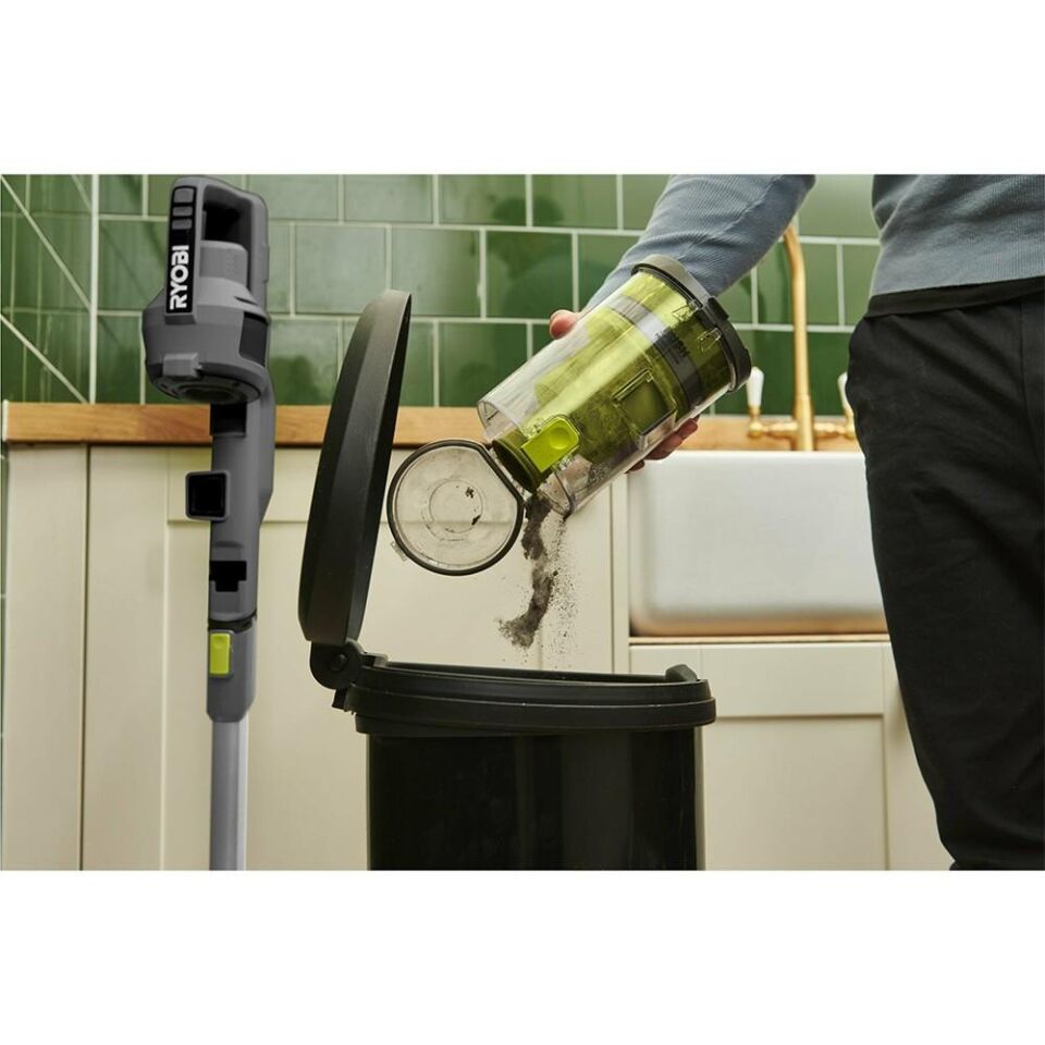 RYOBİ RSVS18-1C20G Akülü Dik Süpürge (1x2.Ah Akü + Şarj Cihazı) (5133006515)