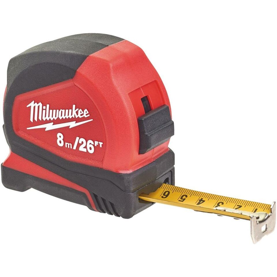 MİLWAUKEE Şerit Metre Pro Kompakt 8mt/26 İnc (4932459596)