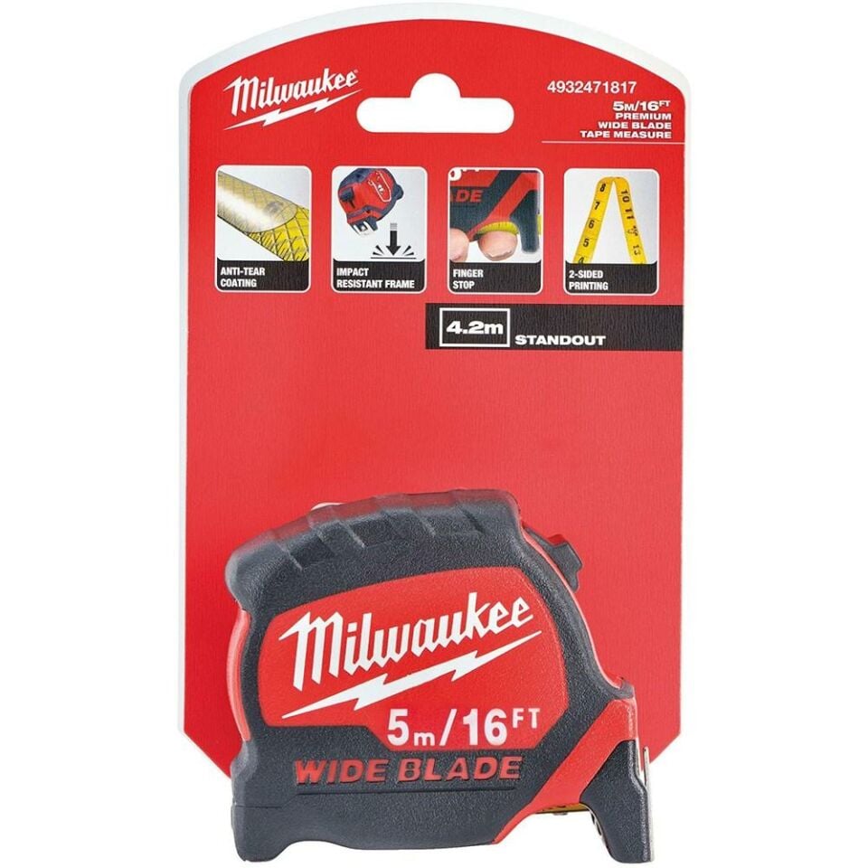 MİLWAUKEE Premium Wıde Blade Şerit Metre 5/16 m (4932471817)