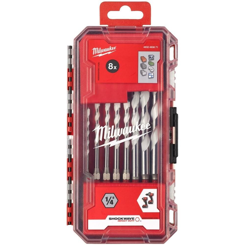 MİLWAUKEE Multi Materyal Matkap Ucu 8 Parça Set (4932493871)