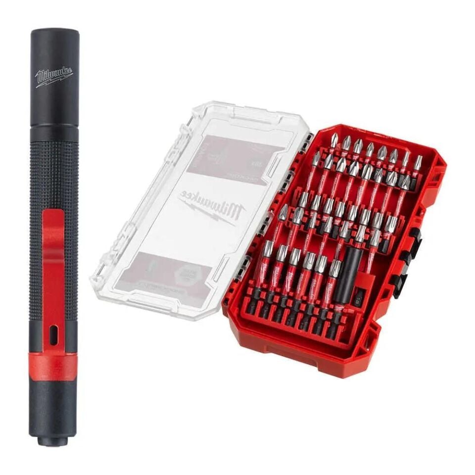 MİLWAUKEE Bits Uç Seti 39 Parça Shockwave Impact Duty + Led Fener (4932498608)