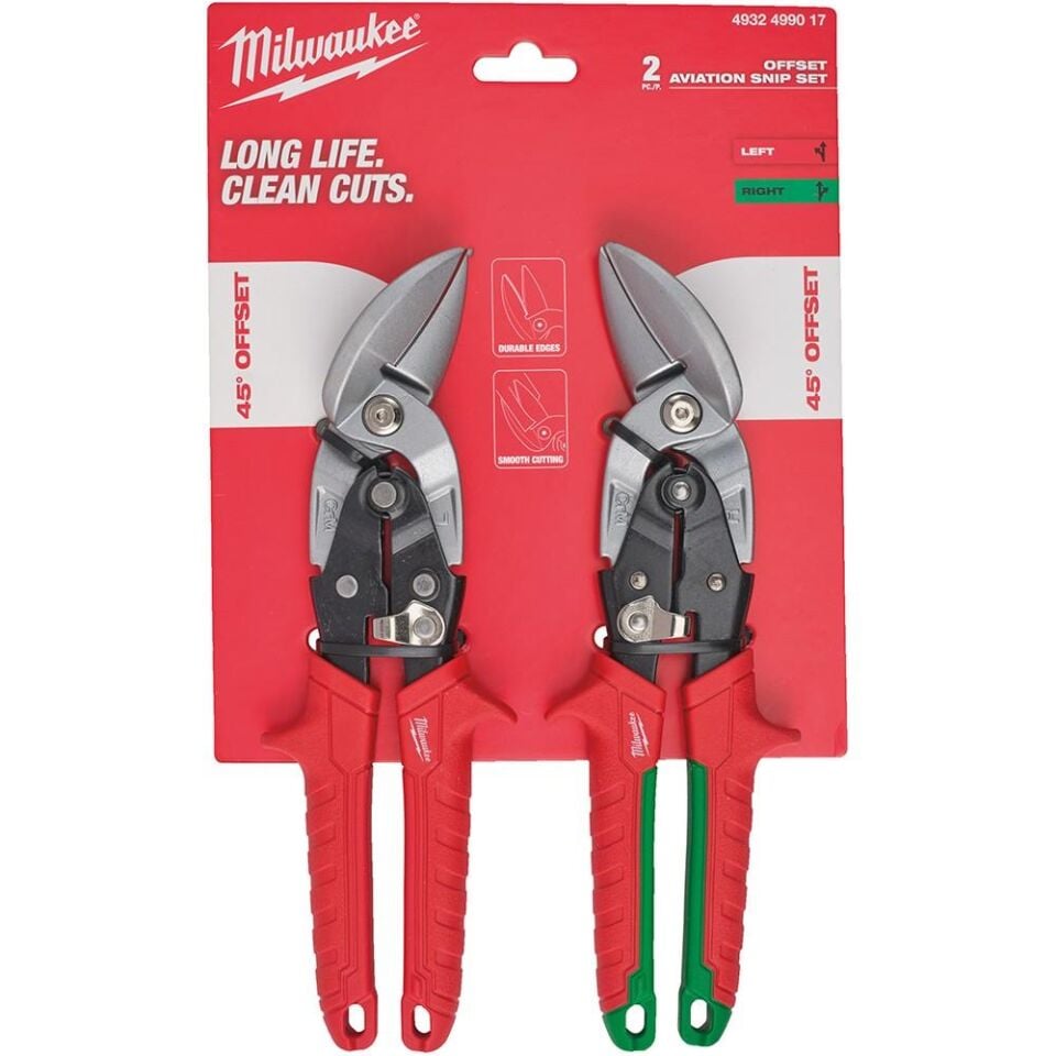 MİLWAUKEE Kaportacı Makası 2'li Set (Sağ - Sol 260mm)(4932499017)