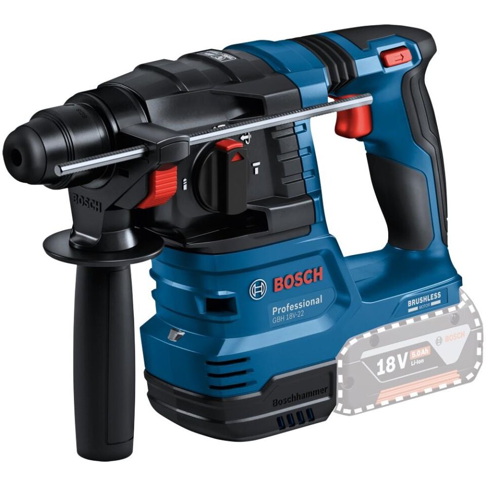 BOSCH GSR 18V-45 + GBH 18V-22 + 45 Parça Bits Uç Seti + 3 Parça SDS Plus + 5 Parça Kırıcı Delici Set (2x4.0Ah + Gal 18V-40 Şarj Cihazı) (0 615 V00 03D)