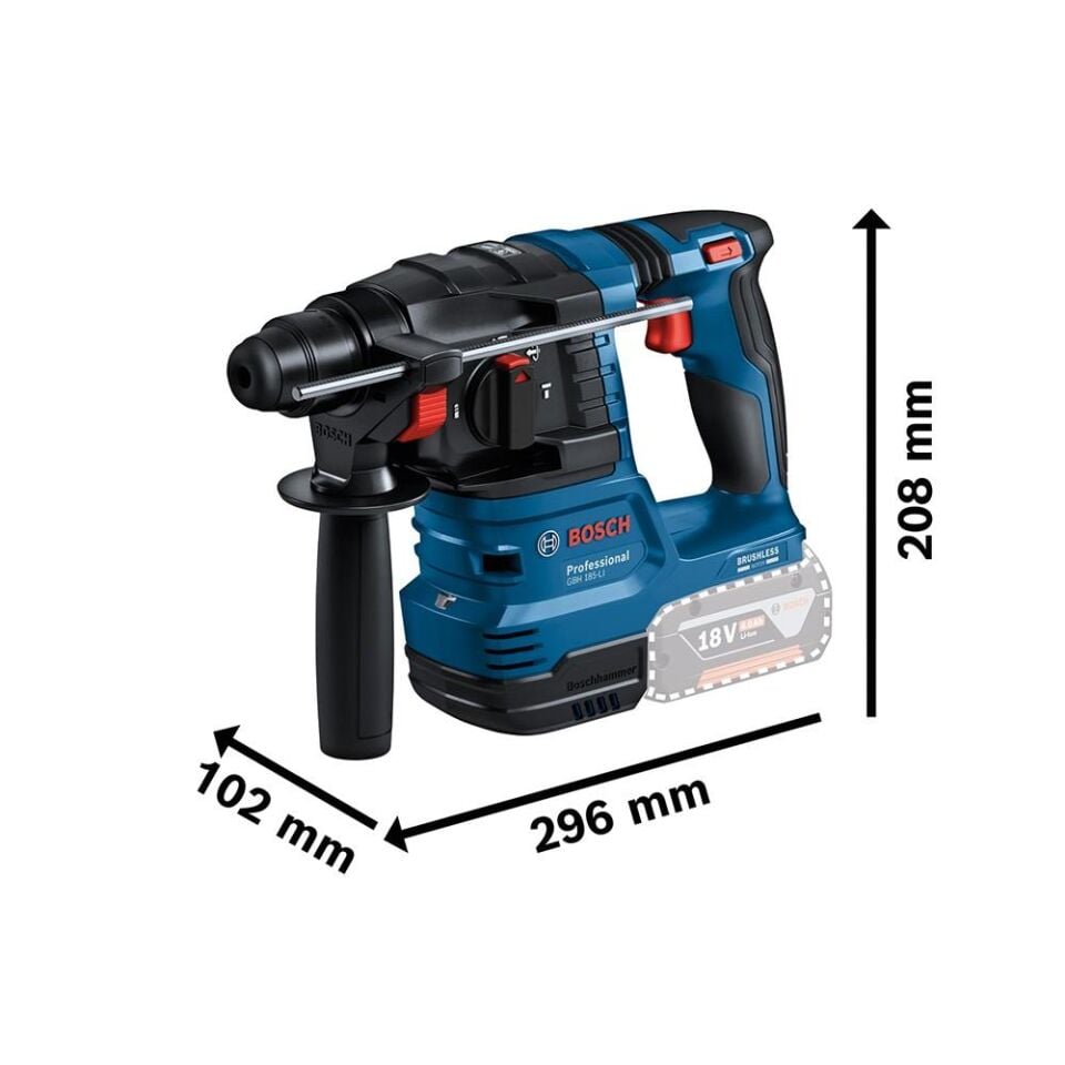 BOSCH GSR 18V-45 + GBH 18V-22 + 45 Parça Bits Uç Seti + 3 Parça SDS Plus + 5 Parça Kırıcı Delici Set (2x4.0Ah + Gal 18V-40 Şarj Cihazı) (0 615 V00 03D)