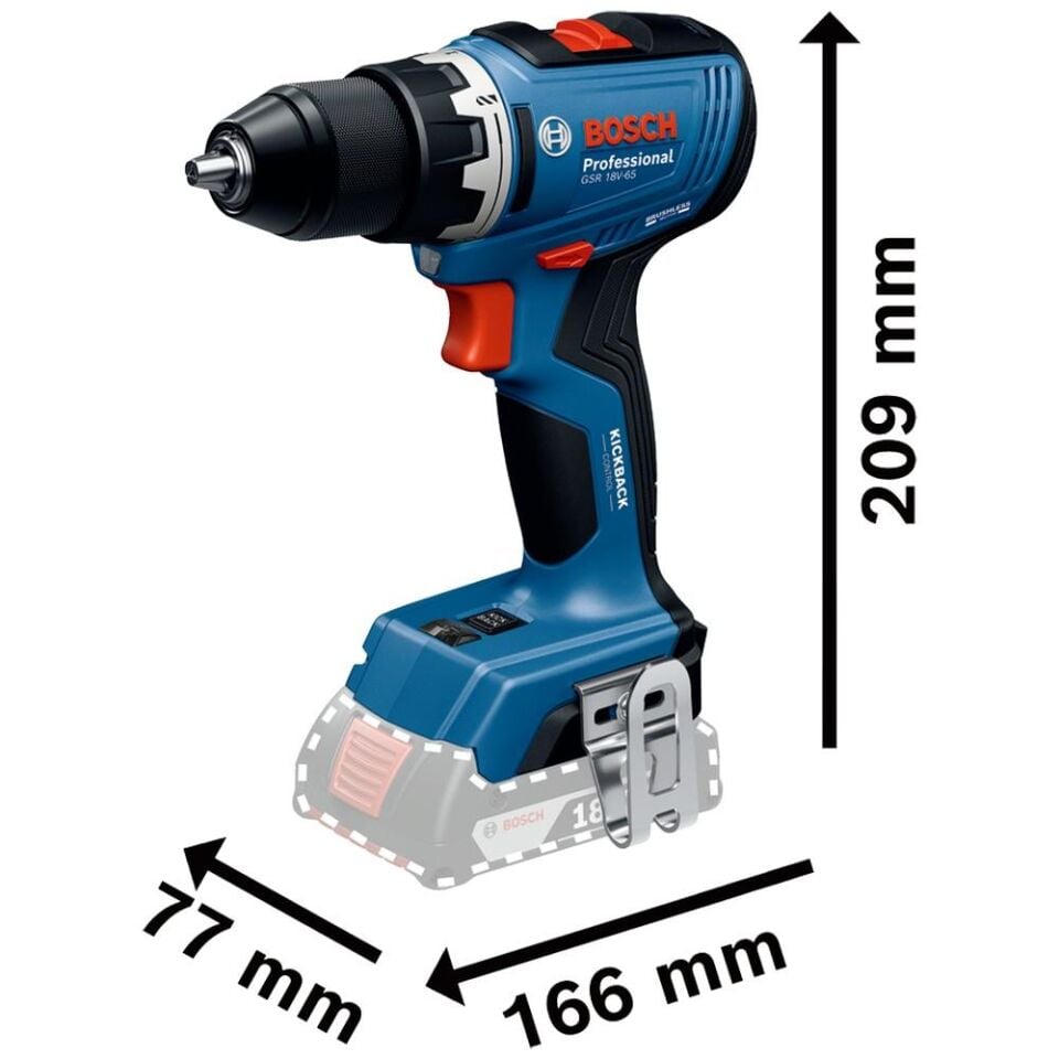 BOSCH GSR + GBH Vidalama ve Kırıcı Delici + 45 Parça Tornavida Seti + 3 Parça SDS Set (Akü Dahil Değildir.) (0 615 V00 03E)