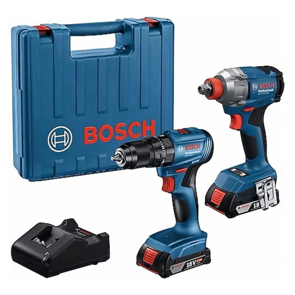 BOSCH GDX 18V-285 + GSR 185-LI Akülü Somun Sıkma ve Vidalama Kombi Set (2x5.0Ah) (0 601 9K3 026)