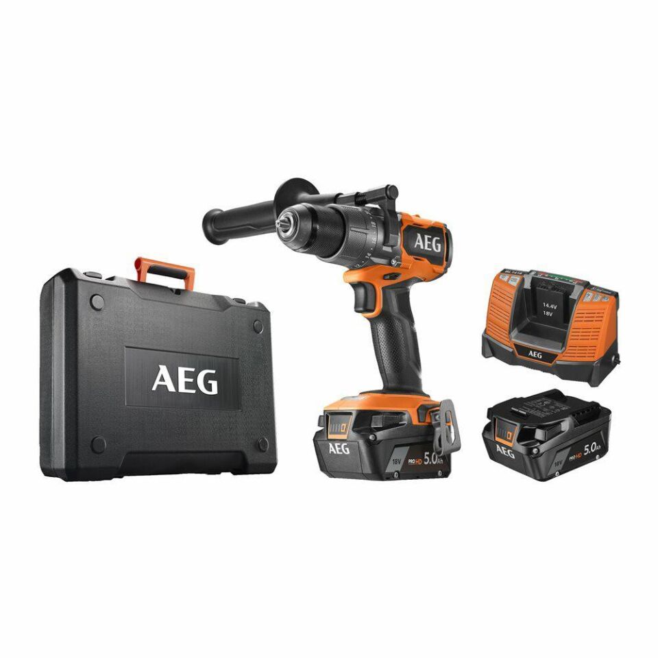 AEG BSB 18C3BL-502C Akülü Darbeli Matkap (4935478939)