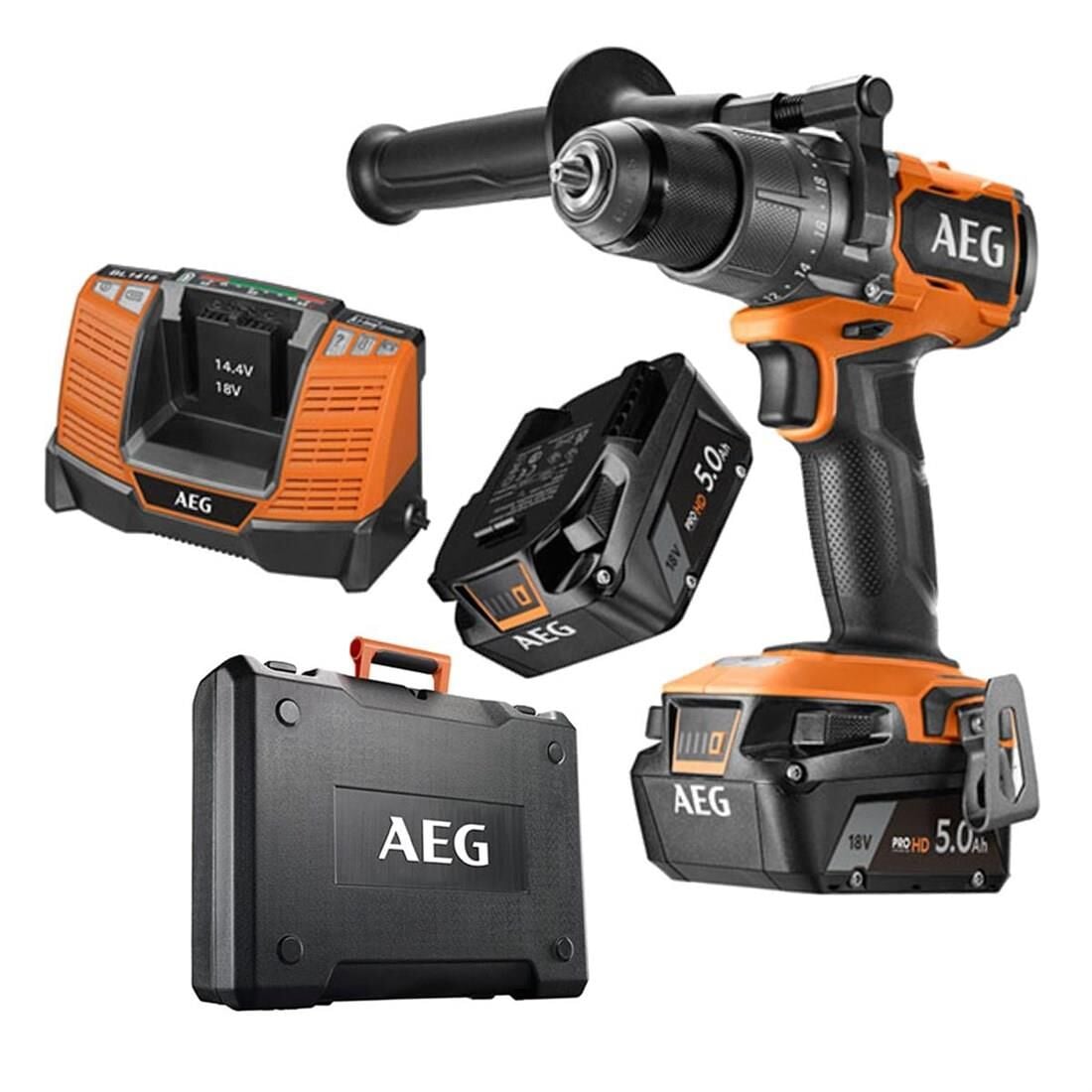AEG BSB 18C3BL-502C Akülü Darbeli Matkap (4935478939)