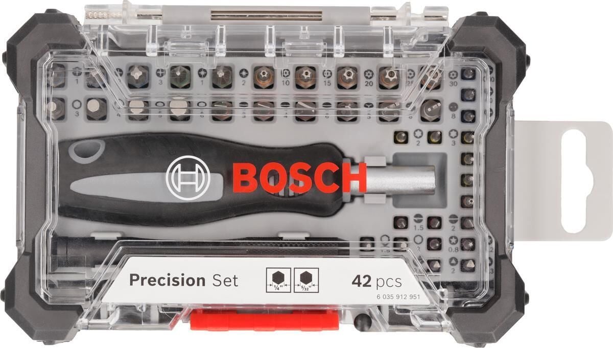 BOSCH 42 Parça Hassas Vidalama-Bits Ucu Seti (2 607 002 835)