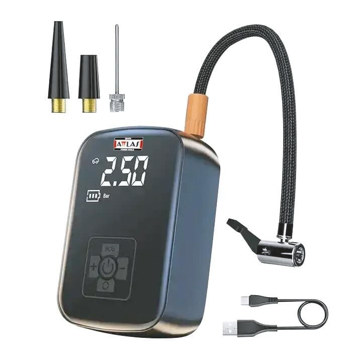 ATTLAS ATMC 7.4 Akülü Dijital Lastik Şişirme Pompası (A0104074)