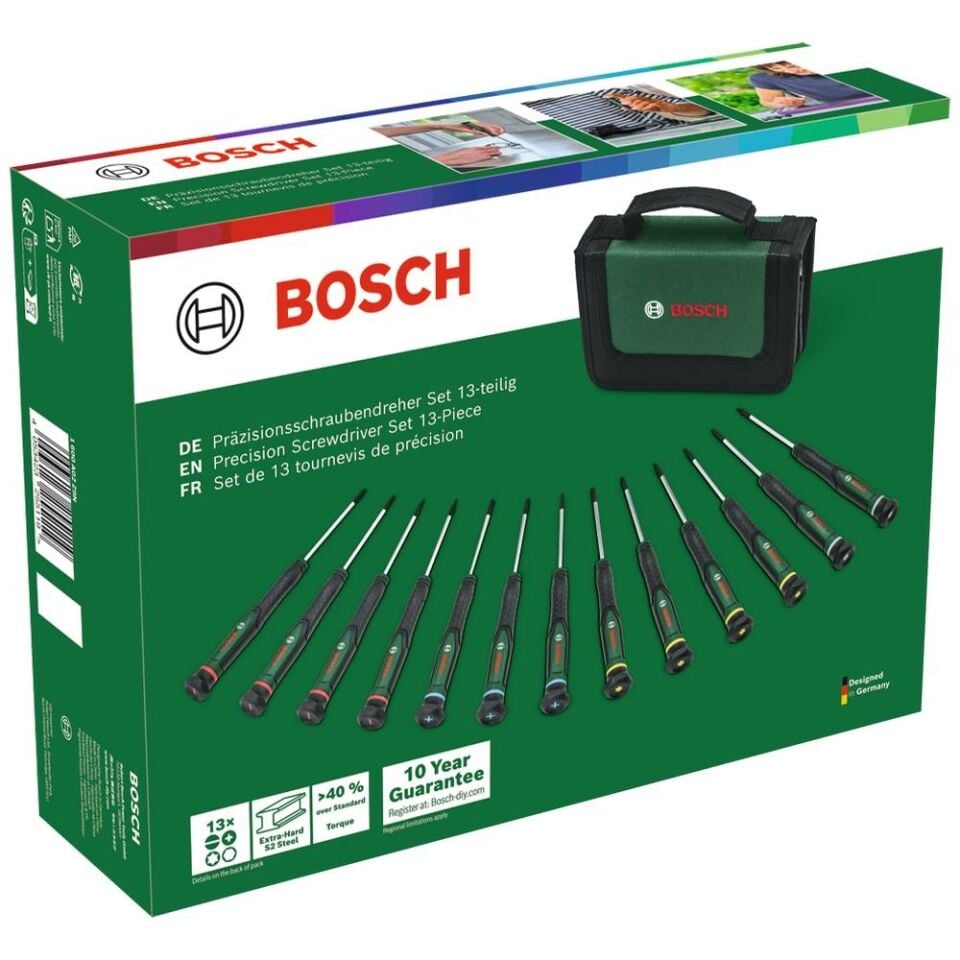 BOSCH 13 Parça Hassas Tornavida Seti (1 600 A02 Z9N)