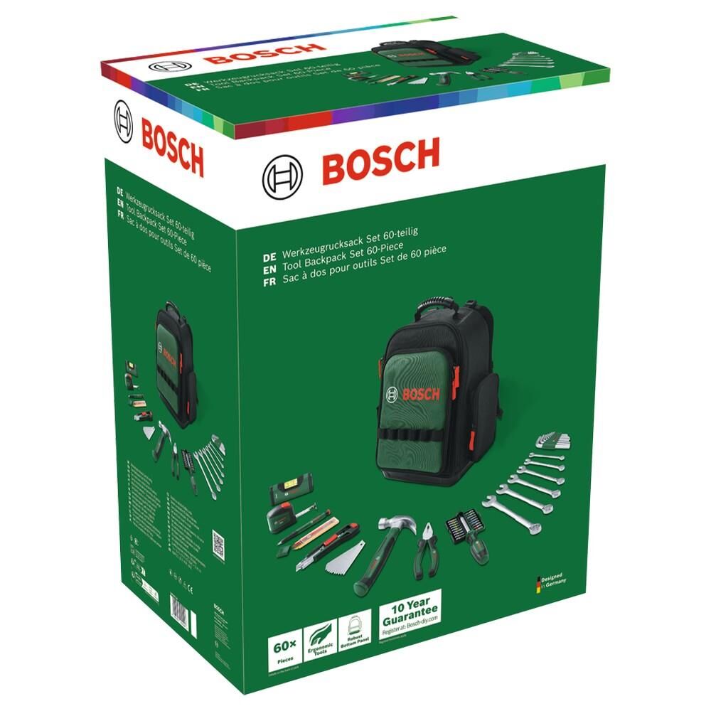 BOSCH 60 Parça Alet Sırt Çantası Seti (1 600 A02 ZA1)