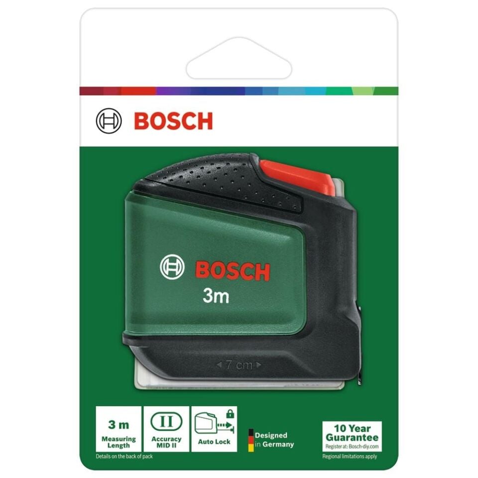 BOSCH Şerit Metre 3m (1 600 A03 2UX)