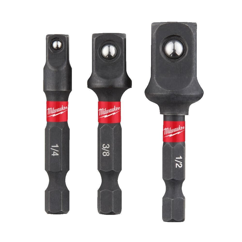 MİLWAUKEE Hex Lokma Adaptör Seti 3 Parça (1/4,3/8,1/2) (T4932479228)