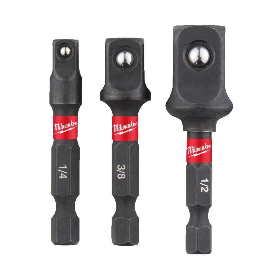 MİLWAUKEE Hex Lokma Adaptör Seti 3 Parça (1/4,3/8,1/2) (T4932479228)