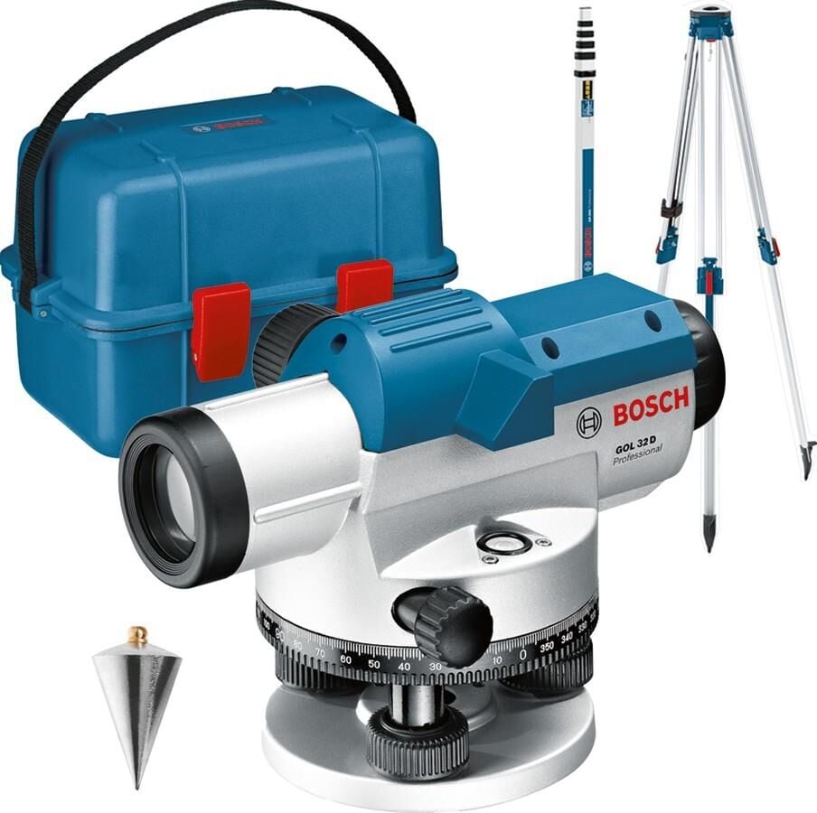 BOSCH GOL 32 D Professional + BT160 + GR500 Optik Nivelman (0 601 068 502)