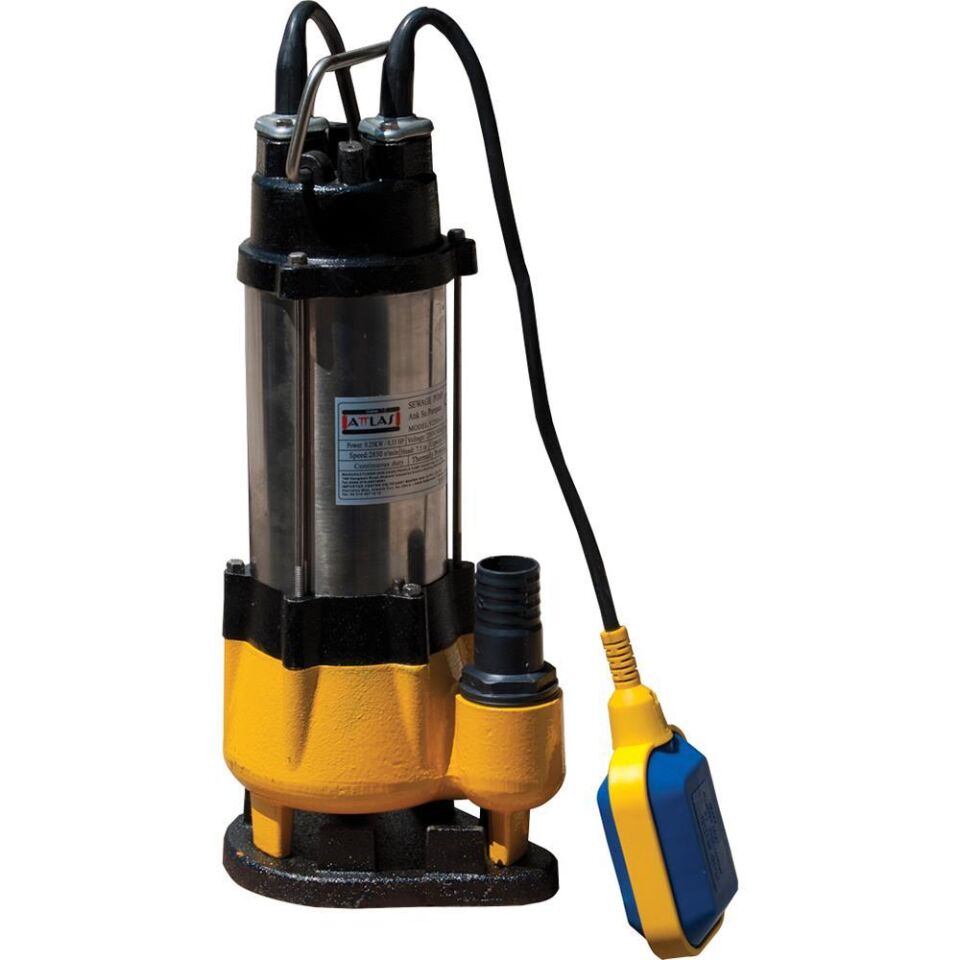 ATTLAS V250V-F Döküm Gövdeli Atık Su Pompası 0,4Hp (A0801005)