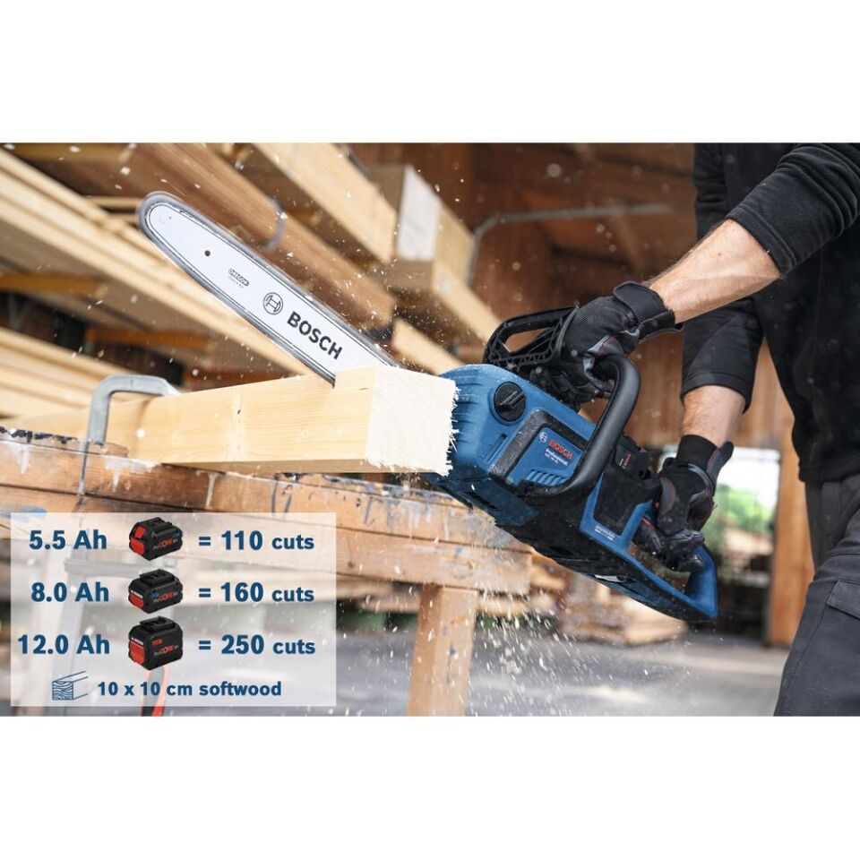 BOSCH GKE 18V-40 Akülü Zincirli Ağaç Kesme (Akü Dahil Değildir.) (0 600 8D3 000)