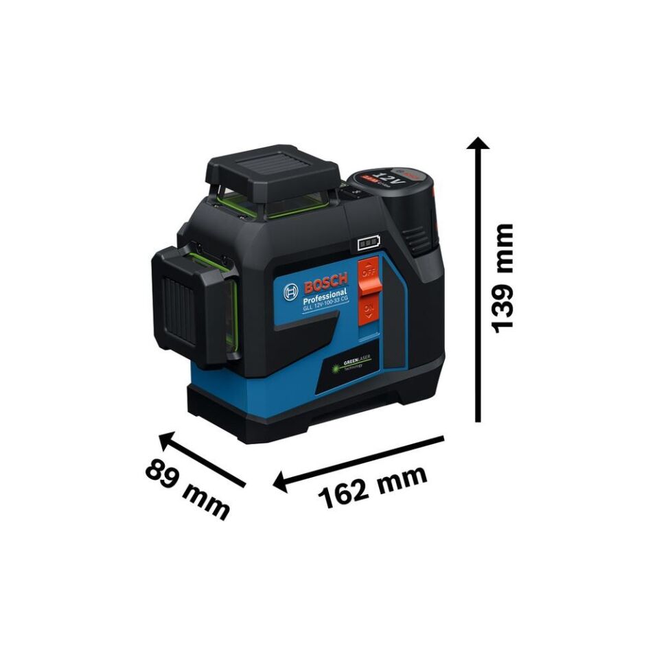 BOSCH GLL 12V-100-33 CG Çizgi Lazeri (0 601 065 401)