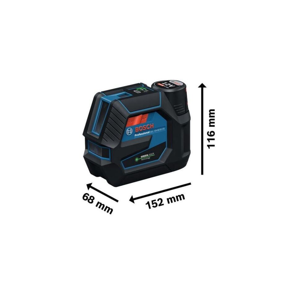 BOSCH GCL 12V-50 22 CG Akülü Çizgi Lazer + Tripot (0 601 066 S01)