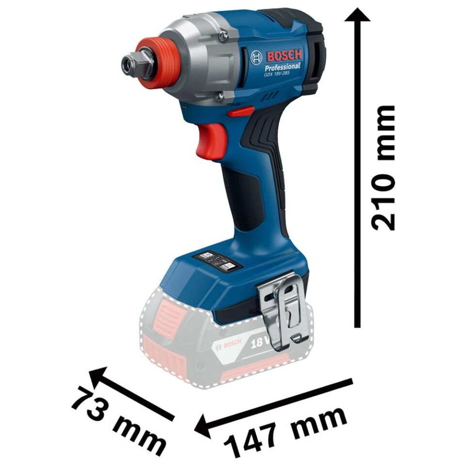 BOSCH GDX 18V-285 Akülü Darbeli Somun Sıkma Makinesi (Akü Dahil Değildir.) (0 601 9N2 120)