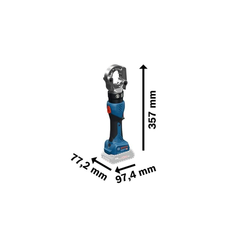 BOSCH GPH 18V-60 Akülü Hidrolik Kablo Pabuç Sıkıcı (Akü Dahil Değildir.) (0 601 9P0 100)