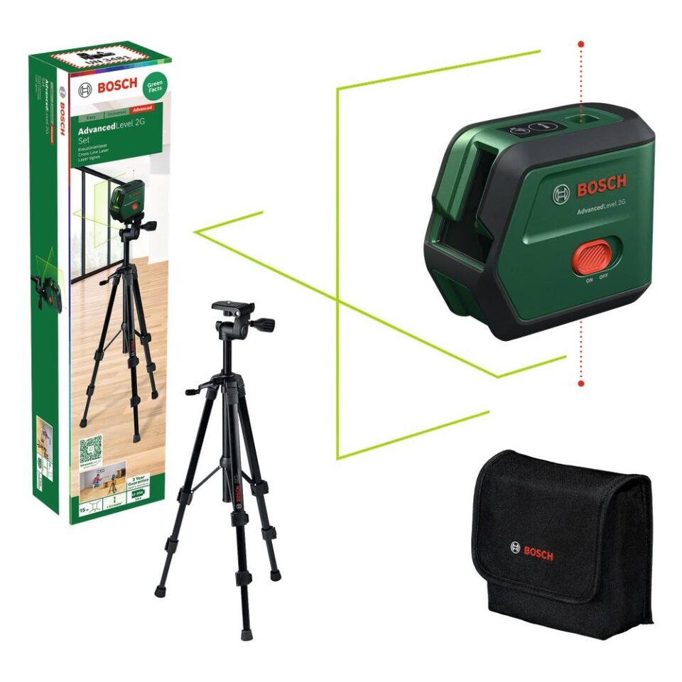 BOSCH ADVANCED LEVEL 2G Çizgi Lazer Seti (0 603 663 G01)