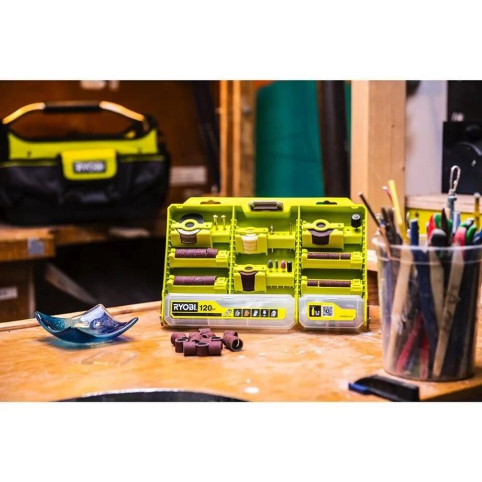 RYOBİ RAR800K-120 120 Parça Çok Amaçlı Gravür Uç Seti (5132005872)