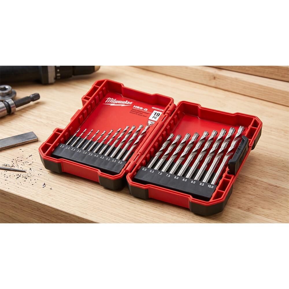 MİLWAUKEE HSS-G 19 Parça Metal Matkap Ucu (2-10) 6'lı Paket (4932352242)