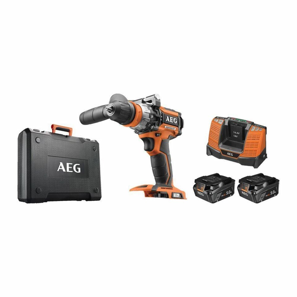 AEG BSB 18CBL-502C Akülü Kömürsüz Darbeli Matkap (2x5.0Ah) (4935480696)