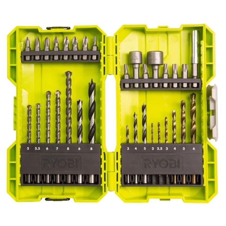 RYOBİ RAK32DDMIX 32 Parça Delme + Vidalama Seti (5132004425)