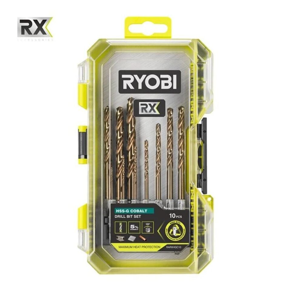 RYOBİ RX HSS-G 10 Parça Kobalt Set (5132006644)