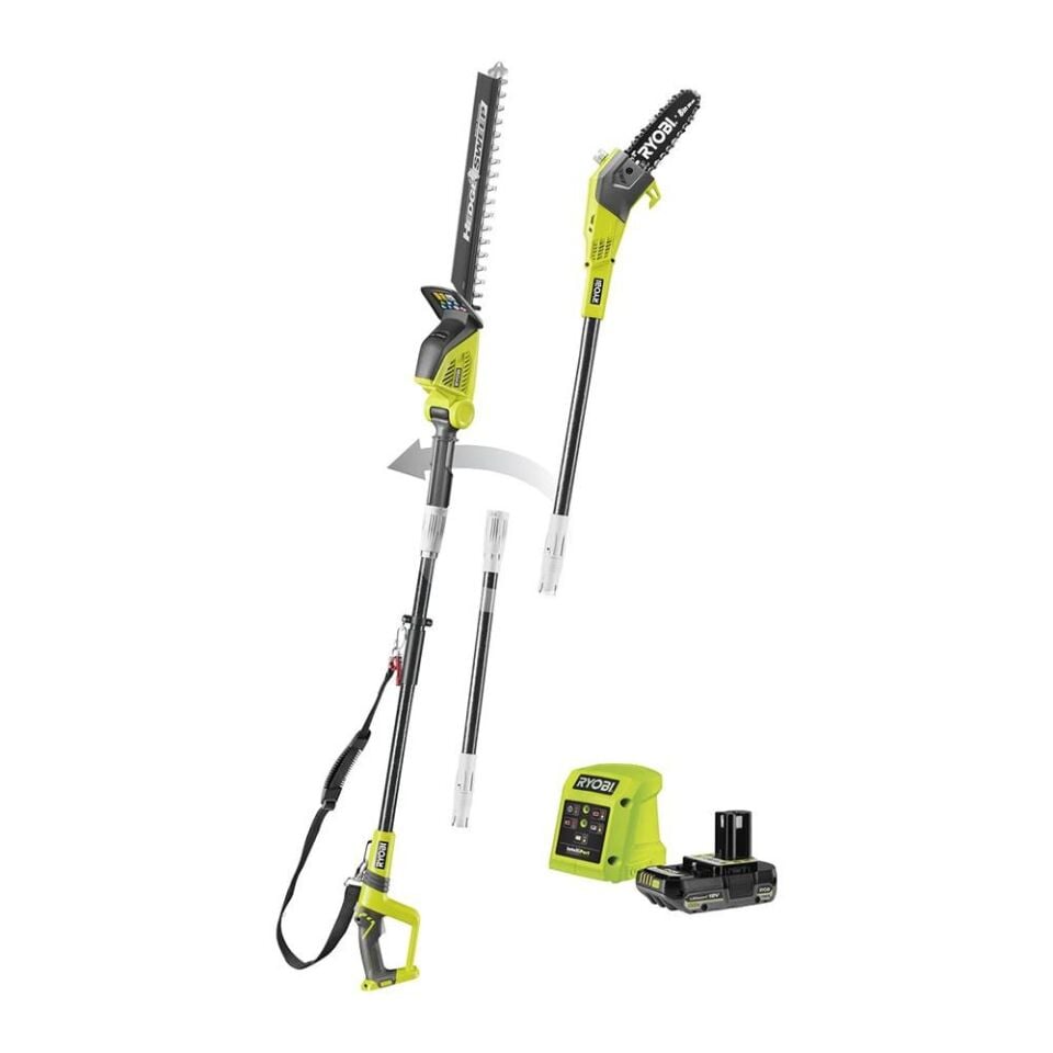 RYOBİ RPP1820PT1845-120 Akülü Teleskopik Saplı Budama Testeresi (1x2.0Ah) (5133006684)