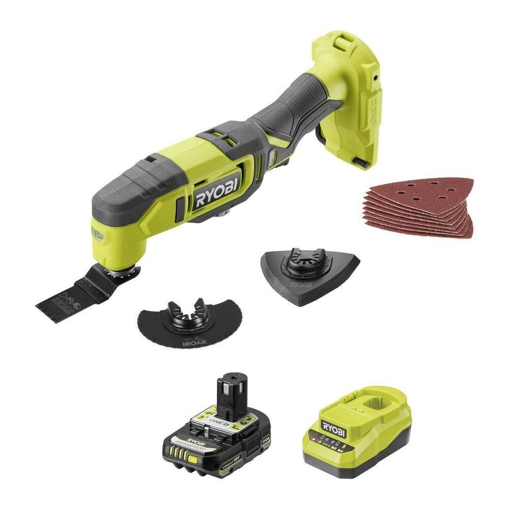 RYOBİ RMT18-1C20GP 18V Akülü Multitool Çok Amaçlı Set (1x2.0Ah) (5133006920)