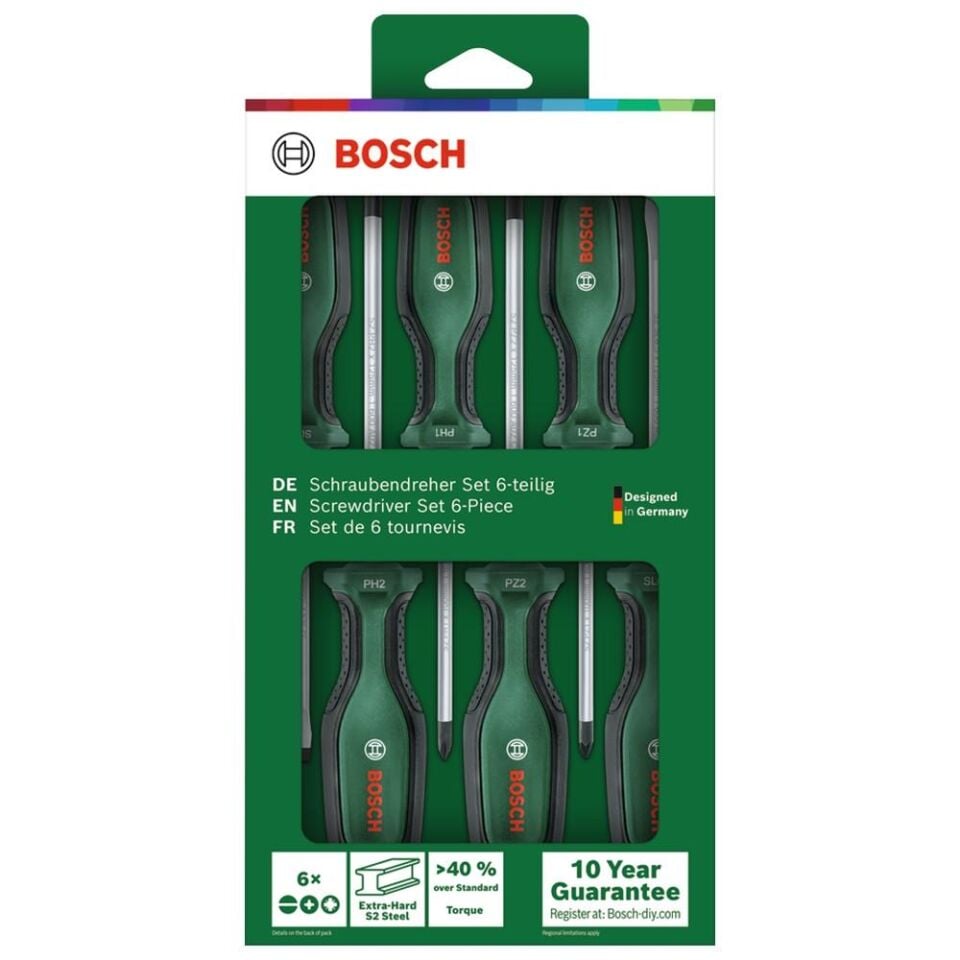 BOSCH 6 Parça Tornavida Seti Set 1 (1 600 A02 BX7)