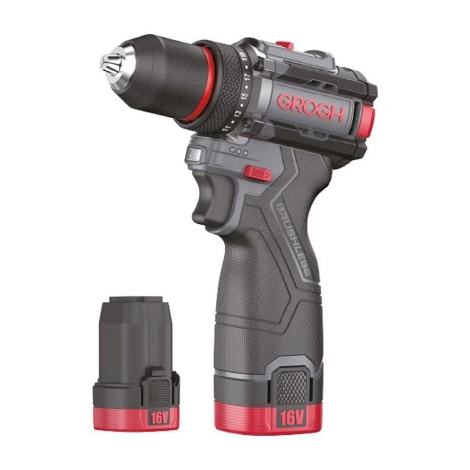 GROGH GRX1633-2BMC Akülü Matkap 16V-2.0Ah (GRX1633-2BMC)