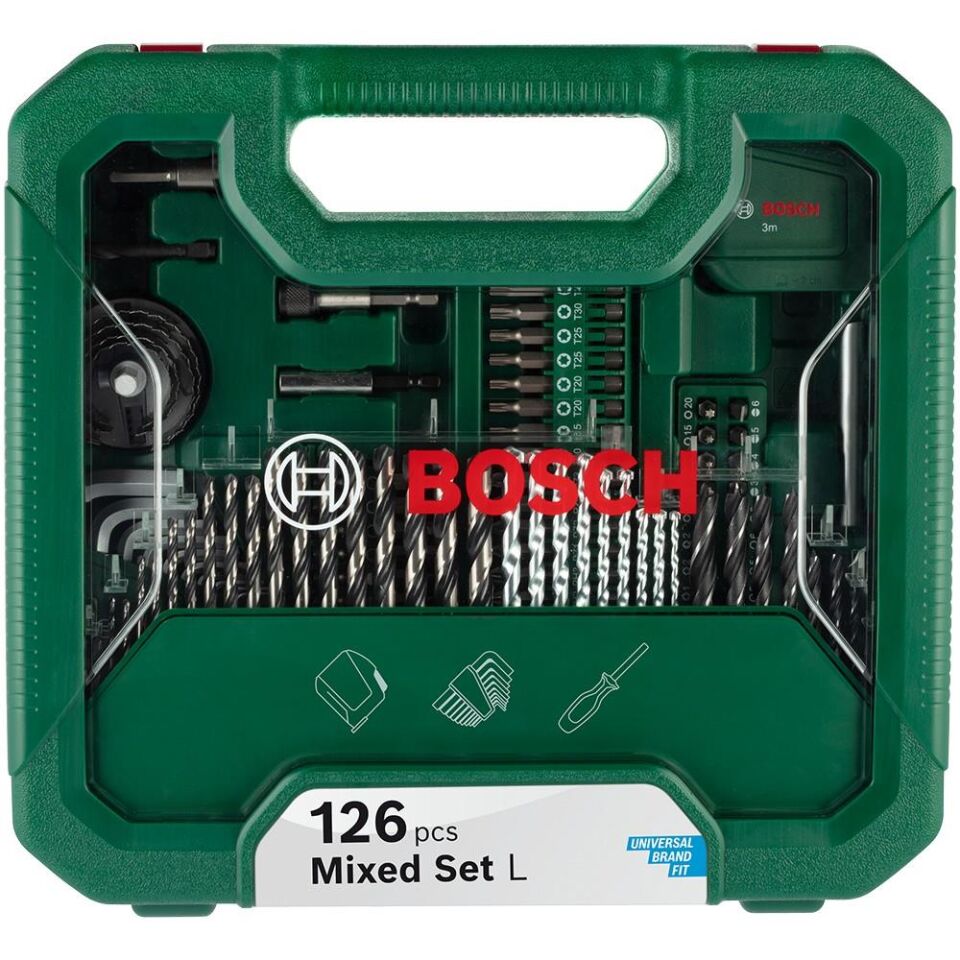BOSCH Karışık Aksesuar Seti  L 126 Parça (2 608 522 568)