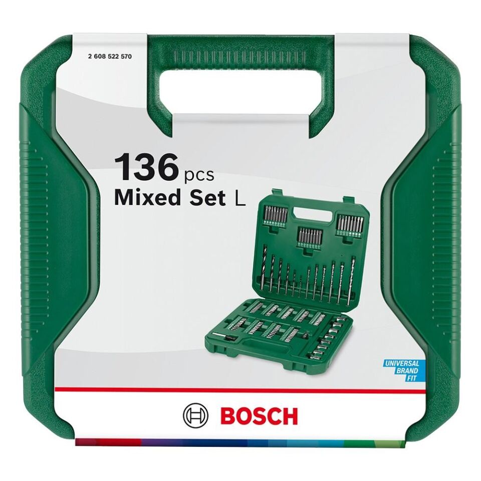 BOSCH Karışık Aksesuar Seti  L 136 Parça (2 608 522 570)