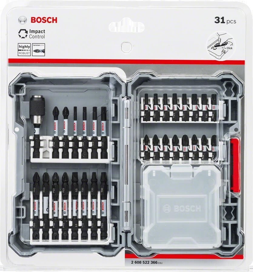 BOSCH ImpactCtrl Vidalama Ucu Seti 31 Parça (2 608 522 366)