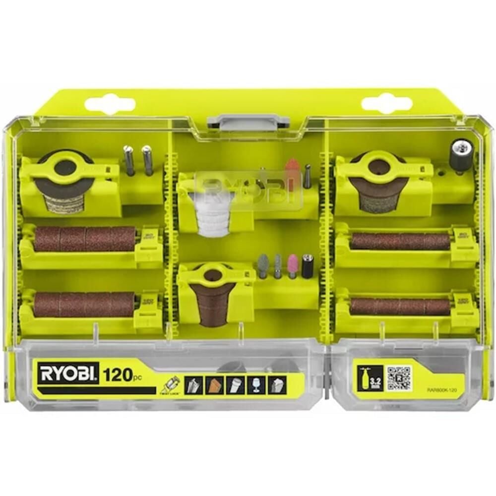 RYOBİ RAR800K-120 120 Parça Çok Amaçlı Gravür Uç Seti (5132005872)