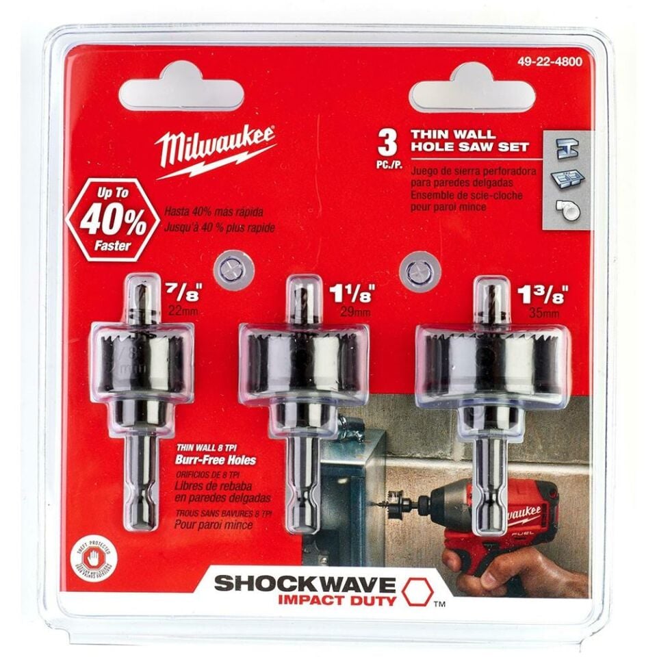 MİLWAUKEE Panç İmpact Seri %8 Cobalt Set 3 Parça (49224800)
