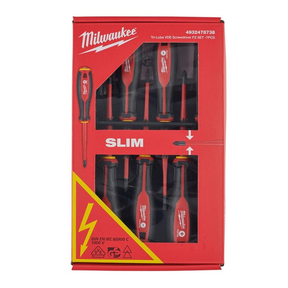 MİLWAUKEE Trı-Lobe Vde Tornavida Pz Set -7Pcs  (4932478738)